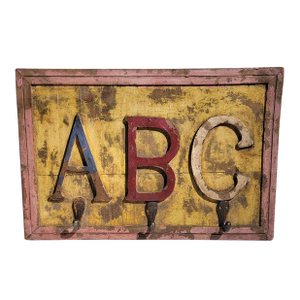 1940s Abc Hat and Coat Rack