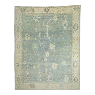 Turkish Oushak Rug 12'3" x 15'7" #18590 For Sale