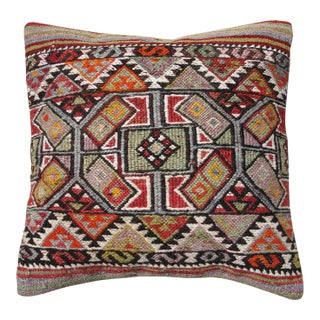 Vintage Kilim Rug Pillow Cover For Sale