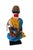 Blue Vintage African Beaded Namji Twin Fertility Dolls Cameroon 12" H W/Wood Stand For Sale - Image 8 of 9