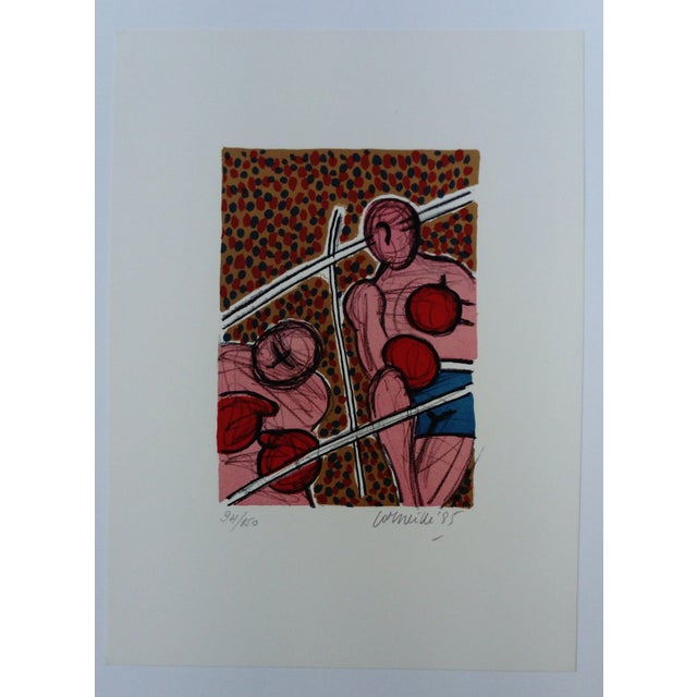 Beautiful lithograph by Corneille, from the portfolio Fight on the Moon. Lithograph on art paper 1985 38 x 28 cm Numbered...