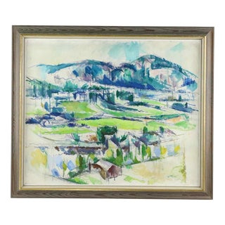 Sture Ekengren, Landscape, 1950s, Oil on Canvas, Framed For Sale