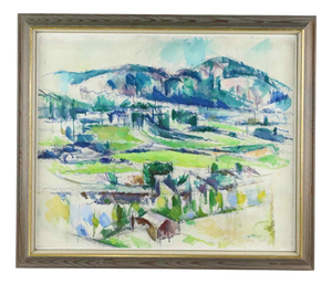 Sture Ekengren, Landscape, 1950s, Oil on Canvas, Framed