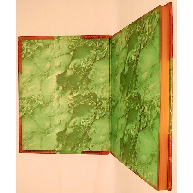 Early 20th Century Decorative and Illustrated Leather Book, Guyot's Le Printemps Sur La Neige Et d'Autres Contes Du Bon Vieux Temps For Sale - Image 4 of 8