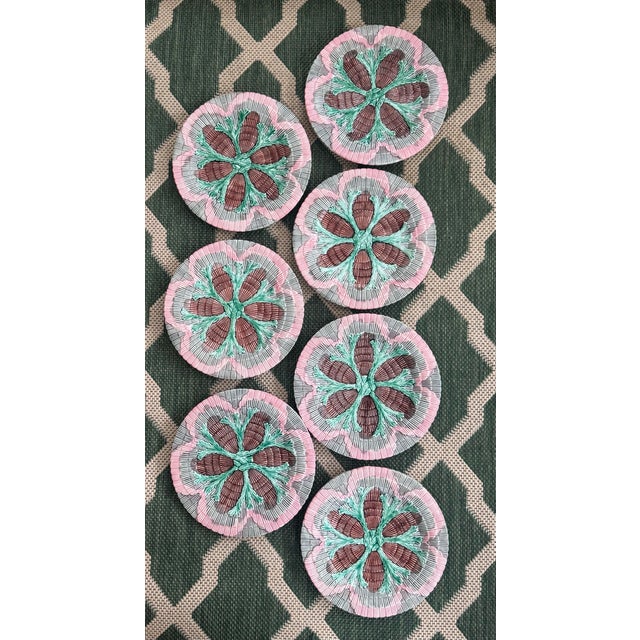 1980s Vintage Etrucian Plates “Shell and Seaweed” For Sale - Image 5 of 5