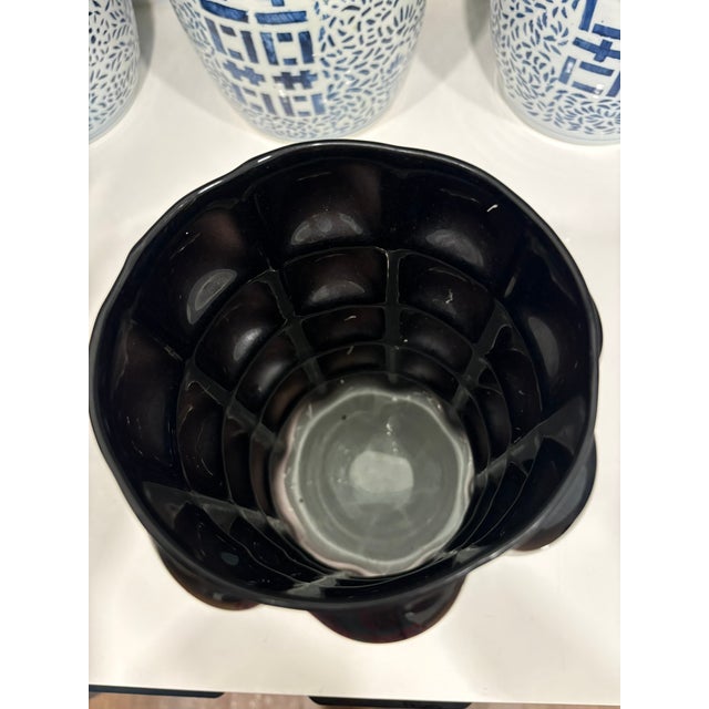 Kosta Boda Vintage Black Bubble Art Glass Vase in the Style of Kosta Boda For Sale - Image 4 of 9