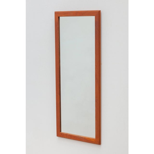 Vintage wall mirror by Aksel Kjersgaard. Produced by Kjersgaard, Odder furniture, Denmark, circa 1960. Original good...
