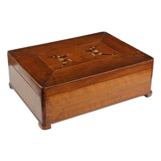 Travel Box in Walnut For Sale