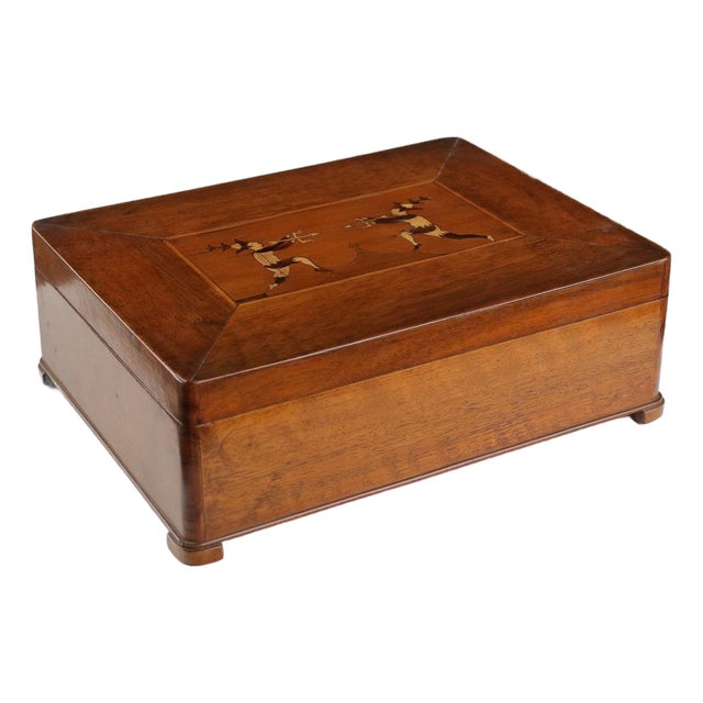 Travel Box in Walnut For Sale