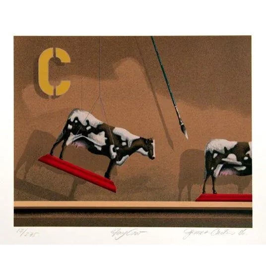 The Toymaker: Toy Cow James Carter Year: 1986 Size: 22.5 in. x 27 in. Signed and numbered in pencil 23/275