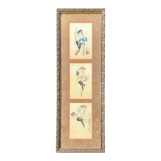 Signed Victorian Early 20th C French t.g. Roberti Original Burlesque Postcards For Sale