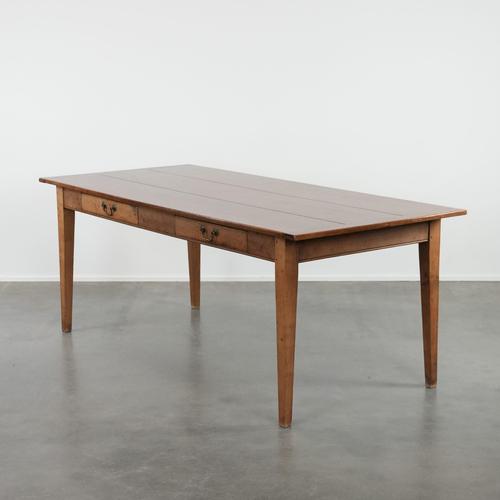 French Dining Table in Cherry Wood For Sale - Image 15 of 15