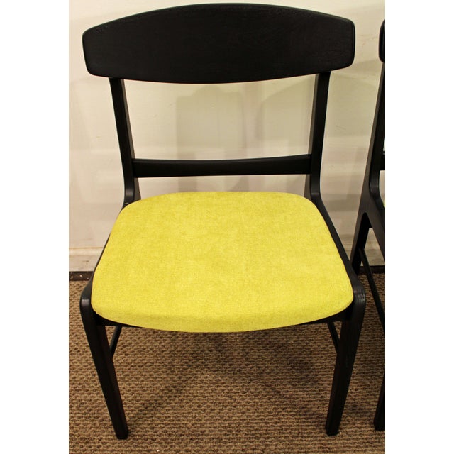 Mid-Century Danish Modern Ebonized 'Citron' Curved Back ...