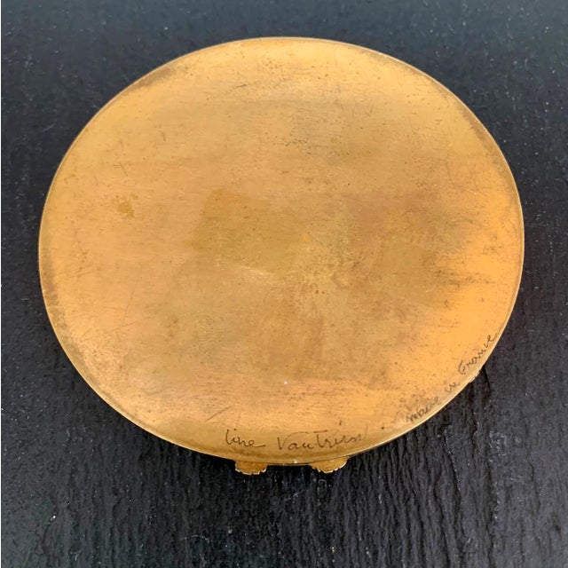 1940s A Bronze Compact Box by French Art Jeweler Line Vautrin For Sale - Image 5 of 7
