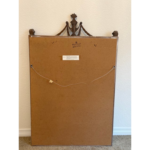 Ethan Allen Neoclassical Wall Mirror For Sale - Image 9 of 10