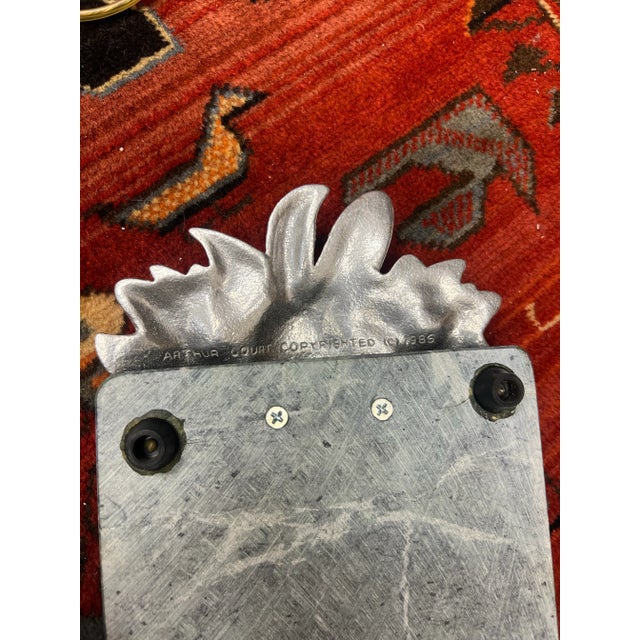 1980s Arthur Court Rabbit Bunny Green Marble Cheeseboard For Sale In Charleston - Image 6 of 9