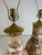 Tan Vintage Hand Painted Large Satsuma Table Lamps. For Sale - Image 8 of 10