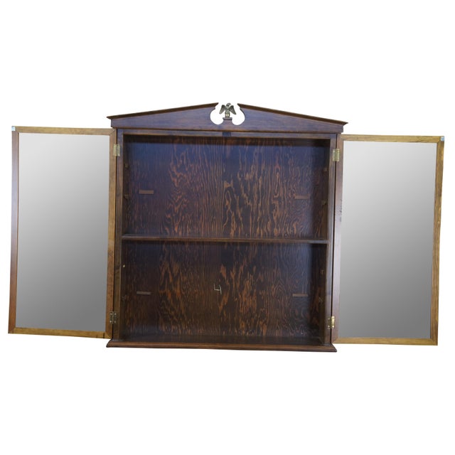 Antique Walnut III Open Pediment Wall Curio Chairish