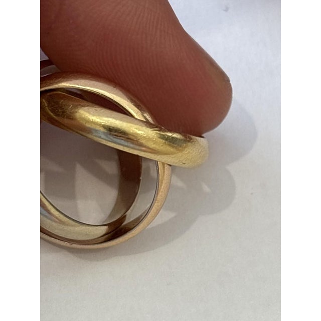 Vintage Trinity Ring in Three-Tone Gold from Cartier, 1997 For Sale - Image 9 of 11