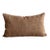Luxurious Belgian Linen Pillow by Bloom Home, Bois Color, 15x25" For Sale