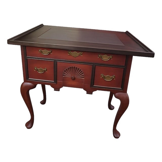 Eldred Wheeler Queen Anne Cherry Bedside Chest With Slate-Inset Top For Sale