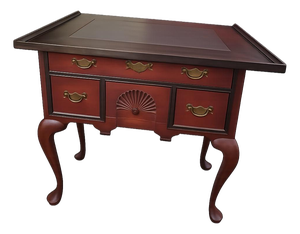 Eldred Wheeler Queen Anne Cherry Bedside Chest With Slate-Inset Top