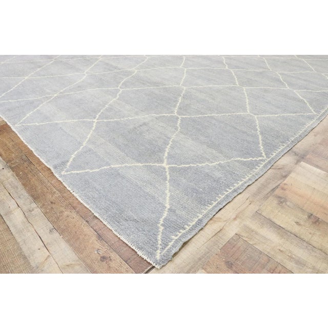 Contemporary Gray Moroccan Style Rug - 08'03 X 09'00 For Sale In Dallas - Image 6 of 9