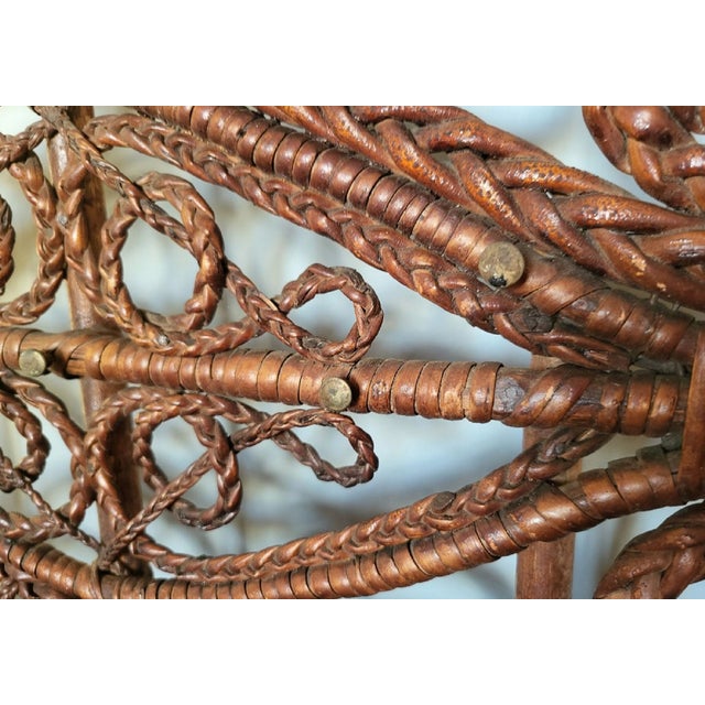 Art Nouveau Rattan Cabinet, 1890s For Sale - Image 5 of 8