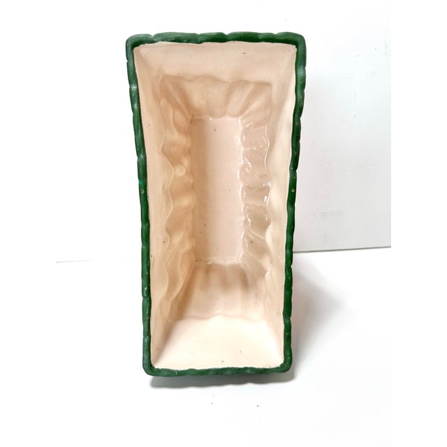 Vintage Carrot Planter – Majolica Style Easter Spring Garden Veggies Cachepot For Sale In Louisville - Image 6 of 7