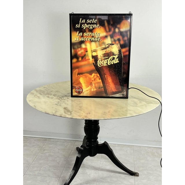 1980s Vintage Coca Cola Backlit Advertising Panel, 1980s For Sale - Image 5 of 12