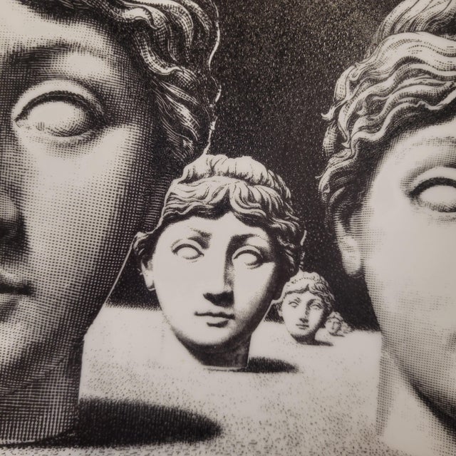 Black 20th Century Porcelain Tema e Variazioni 223 and 205 Plates from Piero Fornasetti, Italy, 1950s, Set of 2 For Sale - Image 8 of 18