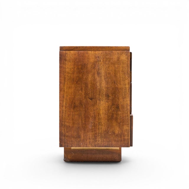 Lane Furniture Lane Staccato Brutalist Mid Century Walnut Lowboy Dresser For Sale - Image 4 of 9