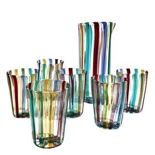 Glasses in the style of Gio Ponti, 2004, Set of 7 For Sale