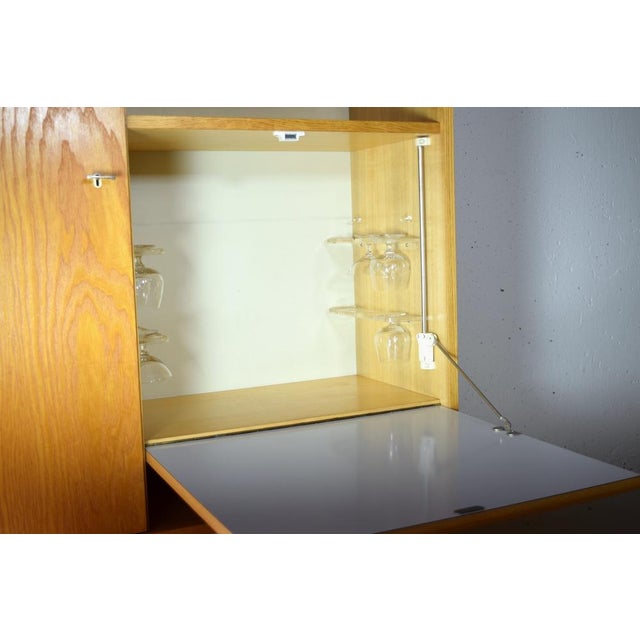 Vintage Bar Cabinet in Ash Wood from Veb Deutsche Werkstätten Hellerau, 1974 For Sale - Image 4 of 8