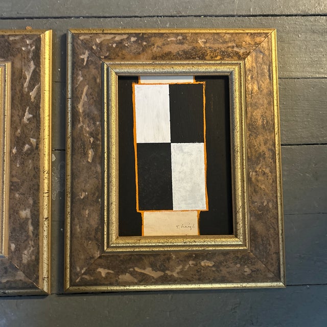 Three Contemporary Original Stephen Heigh Abstract Paintings “Shadow Play #1-3” -Set of Three For Sale - Image 4 of 6