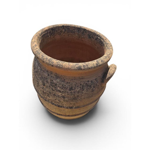 Ceramic Large Italian Terracotta Storage Jar with Handles, 1950s For Sale - Image 7 of 9