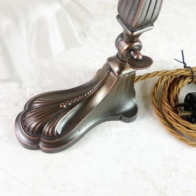 Copper Patinated Table Lamp, 1900s For Sale - Image 3 of 7