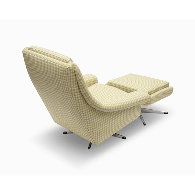 Green Vintage Danish Modern "Matador" Chair and Ottoman by Aage Christiansen For Sale - Image 8 of 8