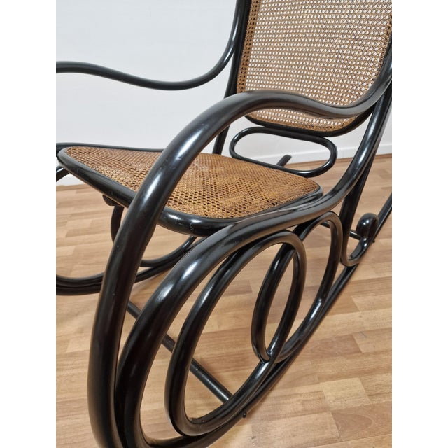 Antique Bentwood Rocking Chair from Thonet, 1890s For Sale - Image 9 of 12