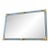 Contemporary Rectangular Light-Blue Mirror With “Torchon-Torciglione ” Murano Glass For Sale