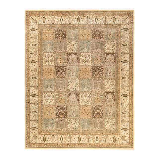 Mogul Hand-Knotted Area Rug - Ivory, 8' 2" x 10' 5" For Sale