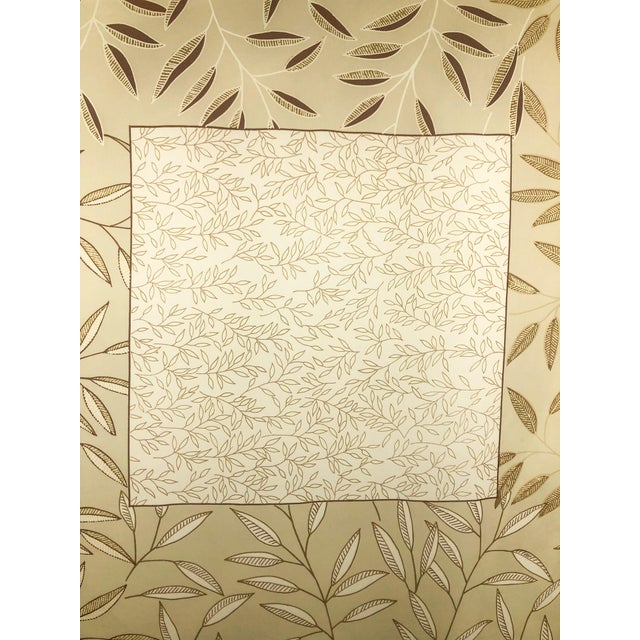 Halston Pure Silk Halston Vintage Scarf With Wall Hanging Scarf Holder For Sale - Image 4 of 5