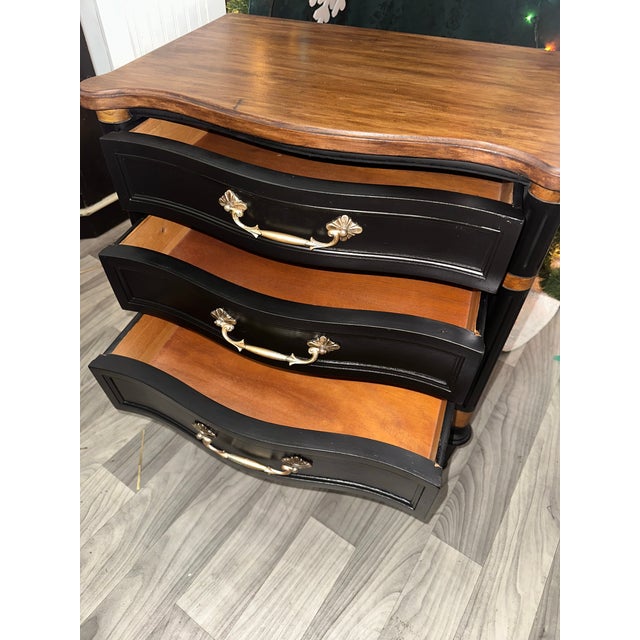 Mid-Century Modern 19th Century French Provincial 3 Drawer Nightstand For Sale - Image 3 of 3