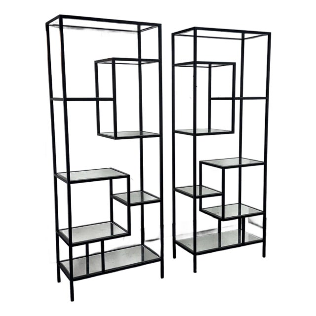 Coco Republic Haarlem Shelving Units, Pair For Sale