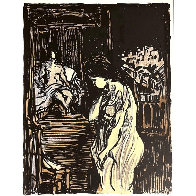 Artist: Andre Cottavoz Country: France Title: La Femme Adultere v2-10 Medium: Original Lithograph Marks: Not signed, not...