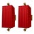 Baker Red Pleated Shade Lyre Sconces Pair For Sale