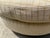 Vintage 42” Round Postmodern Upholstered Cocktail Ottoman With Down Feather Cushion For Sale - Image 10 of 14
