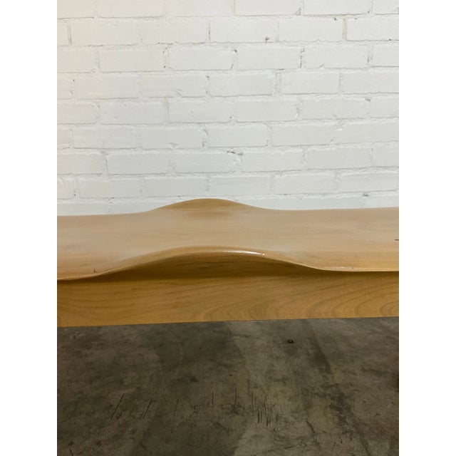 2010s Sculptural Wavy Bench Handcrafted For Sale - Image 5 of 14