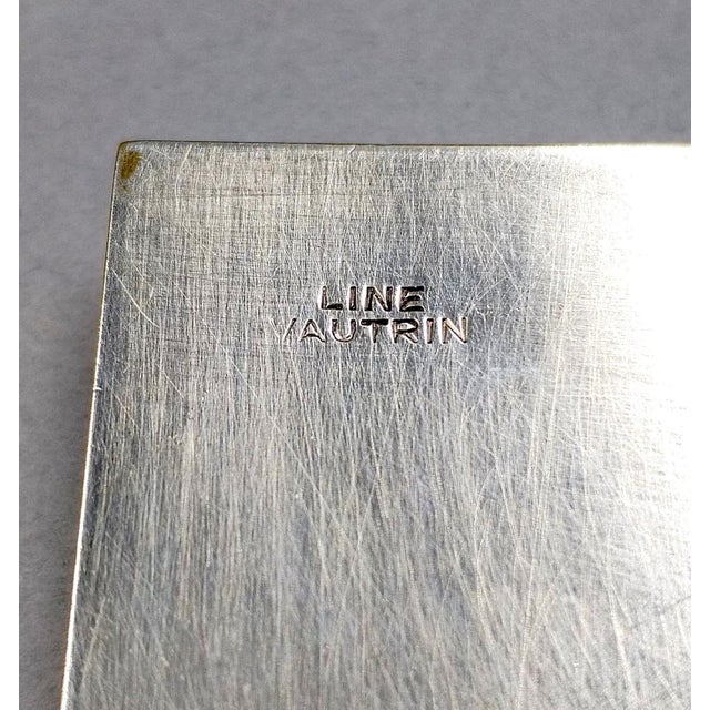 Rare French Line Vautrin Silvered Bronze Holopherne Box For Sale - Image 9 of 15
