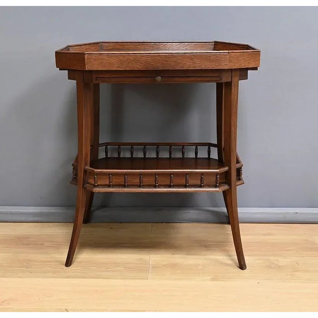 Art Deco Oak Coffee Table, 1930s For Sale - Image 11 of 17